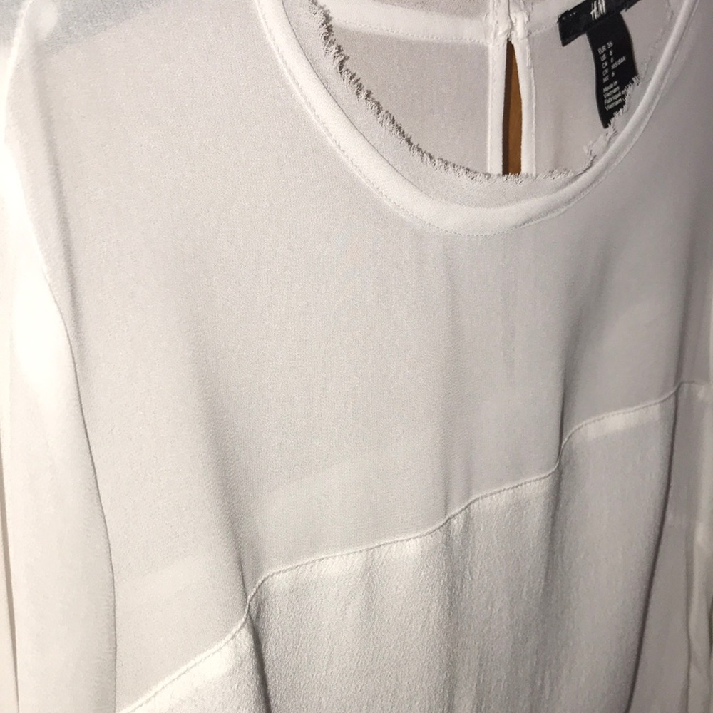 Sheer White blouse